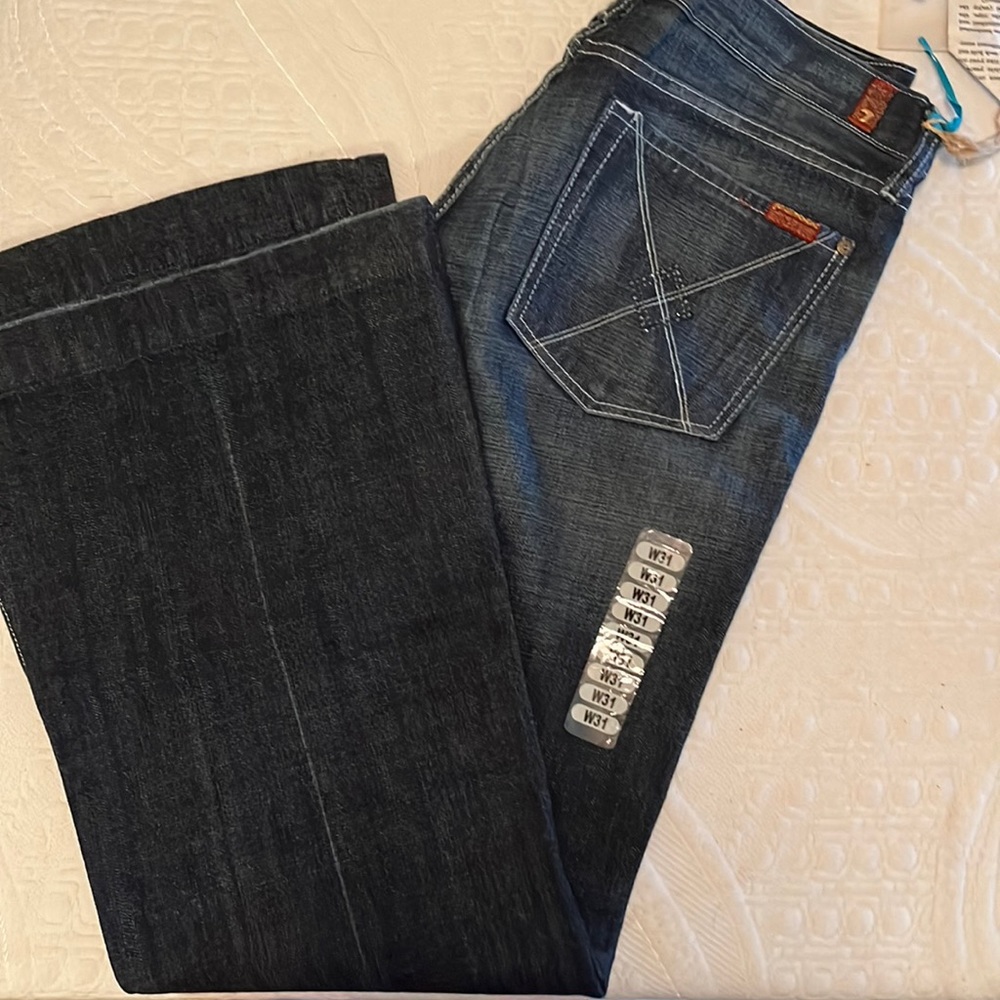 7 for all man kind dojo flare jeans